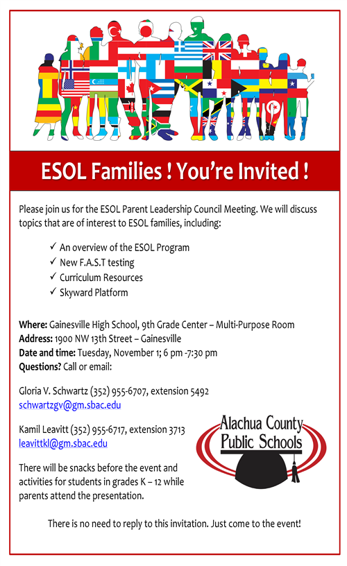 ESOL Flyer English